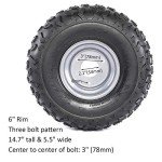 ZXTDR 4-Pack ATV Go Kart Tires and Wheels
