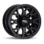 RockTrix 14" Matte Black ATV Wheel Rims Set