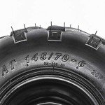 WPHMOTO 145/70-6 ATV Tires with Rims - 2 Packs