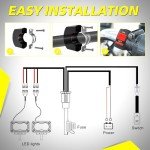Motorcycle Wiring Harness Kit with Handlebar Switch