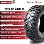 WANDA 4 ATV Tires 24x8-12 & 24x9-11