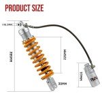 RKV86 Adjustable Rear Air Shock Absorber - Yellow