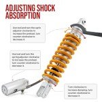 RKV86 Adjustable Rear Air Shock Absorber - Yellow