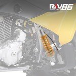 RKV86 Adjustable Rear Air Shock Absorber - Yellow