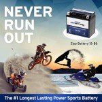 Zipp Battery YTX12-BS Rechargeable Motorcycle and ATV Battery - Sealed AGM - Maintenance Free - Replacement for Honda, Kawasaki, Suzuki, Yamaha
