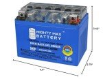 Mighty Max Battery YTX4L-BS Gel Battery for ATV Quad Dirt/Pit Bike 50/70/110/125 CC Brand Product