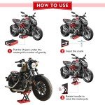 Donext 1200 LB Scissor Jack for ATVs & Bikes