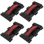 Jeep Wrangler Roll Bar Grab Handles (Red, 4PCS)