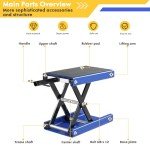 MOTOOS 1100LBS Scissor Lift for ATVs & Bikes