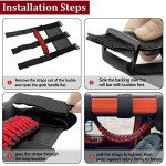 Jeep Wrangler Roll Bar Grab Handles (Red, 4PCS)