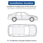 33FT Universal Car Door Edge Protectors - Black