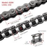 Heavy Duty 420H Master Link Chain for ATVs