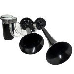 Dual Trumpet Air Horn with Wiring Kit for ATVs