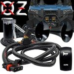 Dual Trumpet Air Horn with Wiring Kit for ATVs
