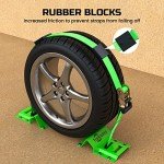 Trekassy Heavy Duty Wheel Chock Tie-Down Kit