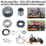 AuInLand 18-Tooth Clutch Assembly for 50cc-125cc ATVs