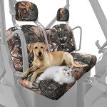 Kemimoto Waterproof Camo UTV Seat Covers Set