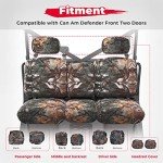 Kemimoto Waterproof Camo UTV Seat Covers Set