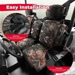Kemimoto Waterproof Camo UTV Seat Covers Set