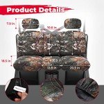 Kemimoto Waterproof Camo UTV Seat Covers Set
