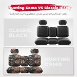 Kemimoto Waterproof Camo UTV Seat Covers Set