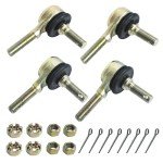 HOOUP 10mm 0.39" Left and Right Hand Tie Rod End Ball Joint for 50cc 70cc 90cc 110cc 125cc Tao Tao Coolster Baja 150ss Kazuma Apollo Roketa SunL Kymco Chinese Four Wheeler ATV Quad Go Kart Heavy Duty