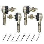 HOOUP 10mm 0.39" Left and Right Hand Tie Rod End Ball Joint for 50cc 70cc 90cc 110cc 125cc Tao Tao Coolster Baja 150ss Kazuma Apollo Roketa SunL Kymco Chinese Four Wheeler ATV Quad Go Kart Heavy Duty