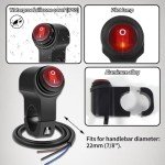 Zihvfzu ATV Handlebar Light Switch - 2 Pack