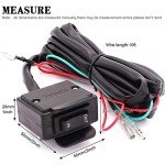 12V ATV Winch Rocker Switch with Handlebar Control