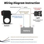 Zihvfzu ATV Handlebar Light Switch - 2 Pack