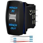 Malictele 7Pin Waterproof Winch Rocker Switch