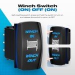 Malictele 7Pin Waterproof Winch Rocker Switch