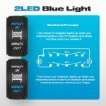 Malictele 7Pin Waterproof Winch Rocker Switch