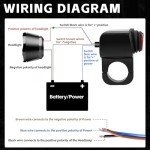 SOLLON 7/8" Waterproof ATV Light Switch 12V