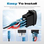 Malictele 7Pin Waterproof Winch Rocker Switch