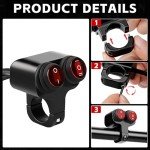 SOLLON 7/8" Waterproof ATV Light Switch 12V