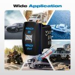 Malictele 7Pin Waterproof Winch Rocker Switch