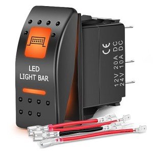 Nilight UTV LED Light Bar Switch with Backlight