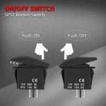 Heavy-Duty Waterproof Rocker Switch for ATV/Boat