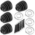 Caltric 2 Rear Axle Inner And Outer CV Boot Kits Compatible with Polaris Sportsman 500 4X4 HO 1999-2005