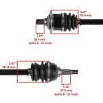 Caltric CV Joint Axle for Arctic Cat 400