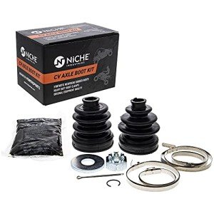 NICHE Front CV Axle Boot Kit For Kawasaki 49006-1322 49006-1324 Prairie 400 ATV