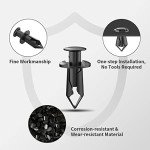 100pc 8mm ATV Fender Push Retainer Clips