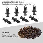 100pc 8mm ATV Fender Push Retainer Clips