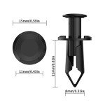 100pc 8mm ATV Fender Push Retainer Clips