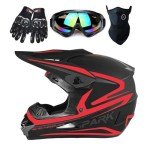 Youth Motocross Helmet Set for ATV and BMX
