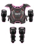 Kids' Motocross Chest Protector and Armor Set (Pink)