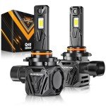 Auxbeam 2024 9005 HB3 Fog Light Bulbs, Wireless 9005 Powersports Bulbs, 6500K 120W 30000LM 800% Brighter 9005 Light Bulbs For UTV ATV Offroad Vehicles, Plug and Play