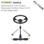 Adjustable Go Kart Steering Wheel and Gear Kit