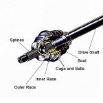 Honda FourTrax 300 CV Axle Drive Shaft Assembly